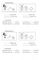 English Worksheet: His or Her