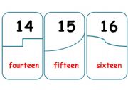 English Worksheet: Number puzzles