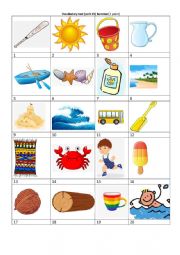 English Worksheet: Vocabulary Summer