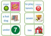 English Worksheet: Domino for  staters