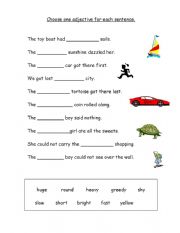 English Worksheet: Adjective