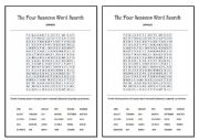 English Worksheet: four season