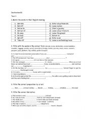 English Worksheet: B1 Destination Vocabulary Test