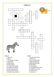 Crossword - Animals