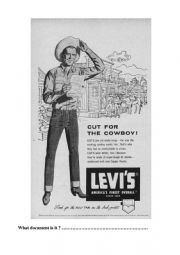 Describing a Levis Advert