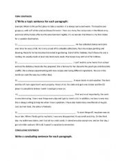 English Worksheet: writing 
