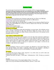 English worksheet: How to Write a Position Paper in MUN