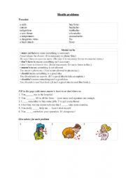 English Worksheet: Health problems