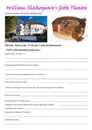 English Worksheet: William Shakespeares Globe Theatre