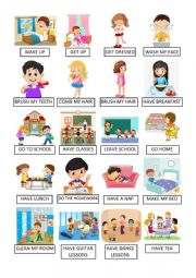 English Worksheet: Daily Routines