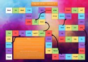 English Worksheet: Irregular verbs board game