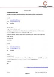 English Worksheet: Business Emails & Business Trips