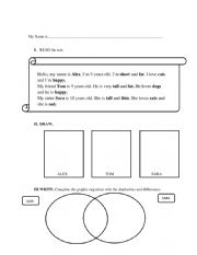 English Worksheet: Adjectives Practice