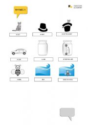 English Worksheet: Rhymes