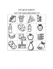 English Worksheet: PICNIC FOOD!