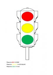 English Worksheet: Traffic Lights