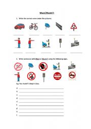 English Worksheet: signs 