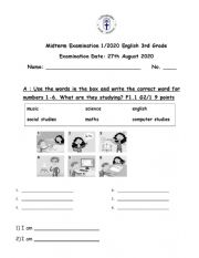 English Worksheet: test your knowledge