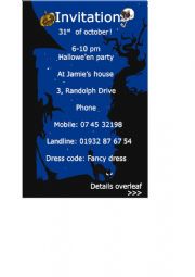 English Worksheet: invitation card for Halloween