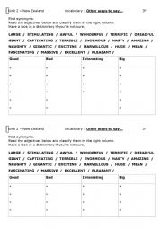 English Worksheet: Other ways to say