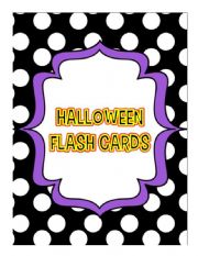 English Worksheet: ★★★ Halloween Flash Cards ★★★