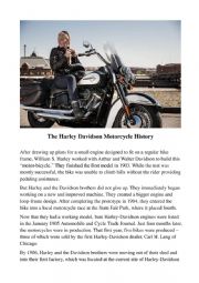 The History of Harley Davidson Motorcycles