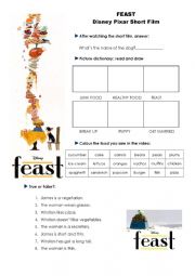 English Worksheet: Feast chapter