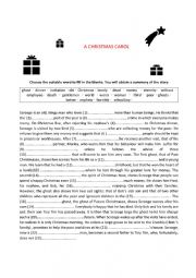 English Worksheet: A Christmas Carol 