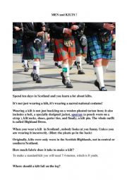 Questions you could ask about kilts and men