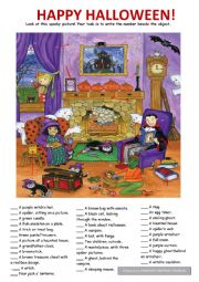 English Worksheet: Halloween! Dracula and his friend