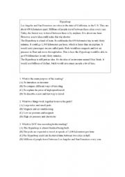 English Worksheet: Hyperloop