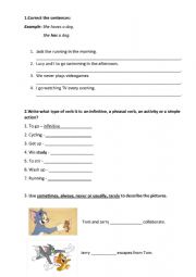 English Worksheet: The Present Simple 