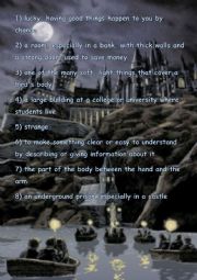 English Worksheet: Harry Potter 1