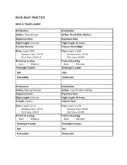 English Worksheet: Role-Play Practice_On an Airplane