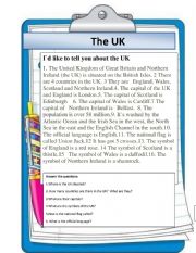 English Worksheet: The UK