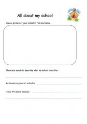 English Worksheet: All about my school