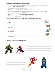 English Worksheet: Grammar practice