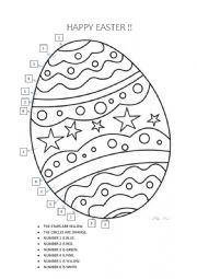 English Worksheet: happy easter