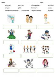 English Worksheet: Jobs
