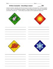 Written assignment on seasons
