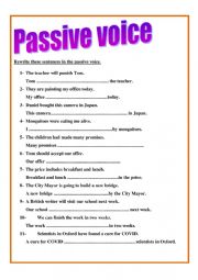 Passive voice - mixed tenses