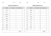 English Worksheet: Past simple verbs - irregular - Quiz 4