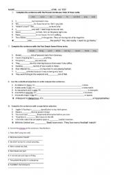 English Worksheet: LEVEL A2 TEST