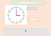 English Worksheet: what time is it?