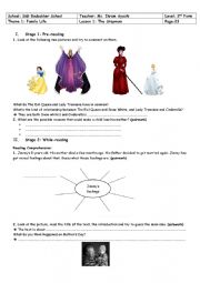 English Worksheet: 2nd Form - Lesson n 2 - The Stepmum