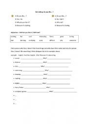 English Worksheet: Do you like...