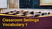 English Worksheet: Classroom Things Vocabulary