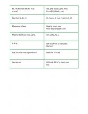 English Worksheet: Introductions