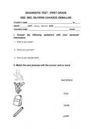English Worksheet: quiz