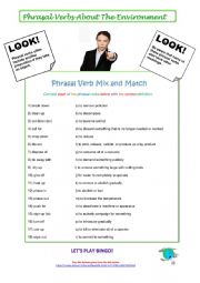 Phrasal Verbs About The Environment